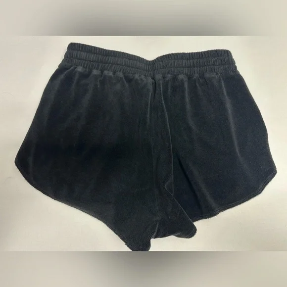 ALO Yoga Women's Terrycloth Black Athletic Shorts - Picture 2 of 6